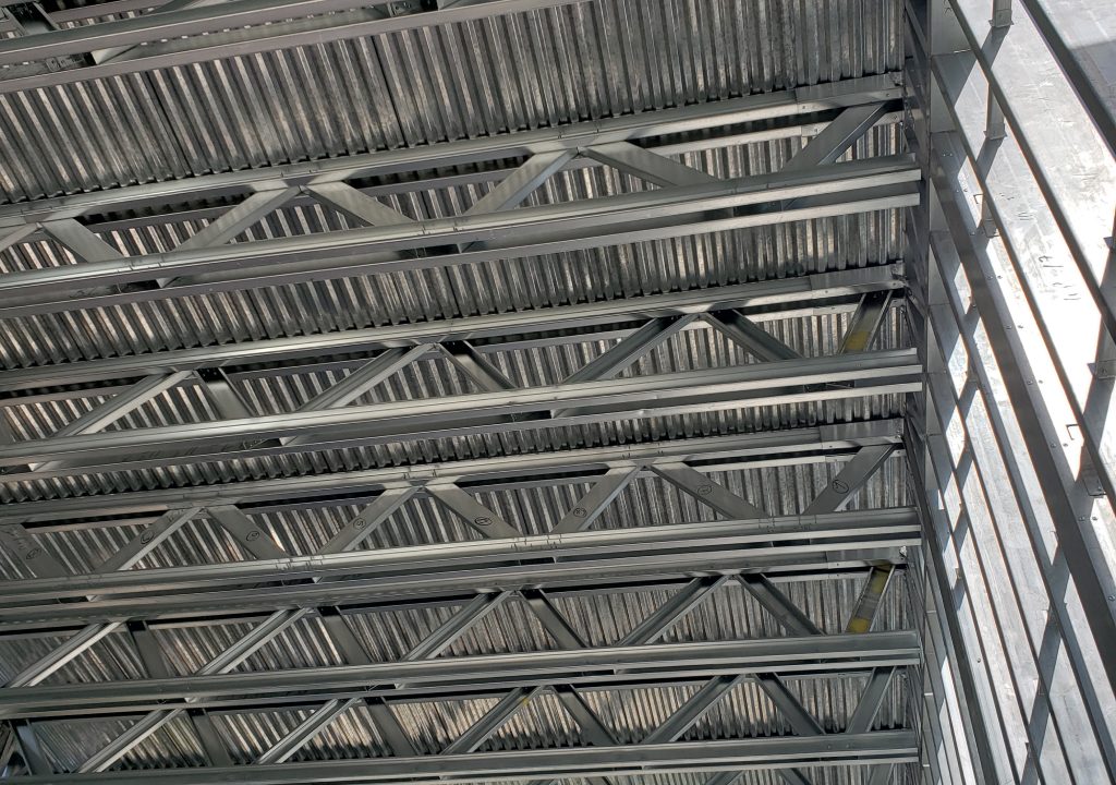 Barndominium ceiling trusses in North Carolina