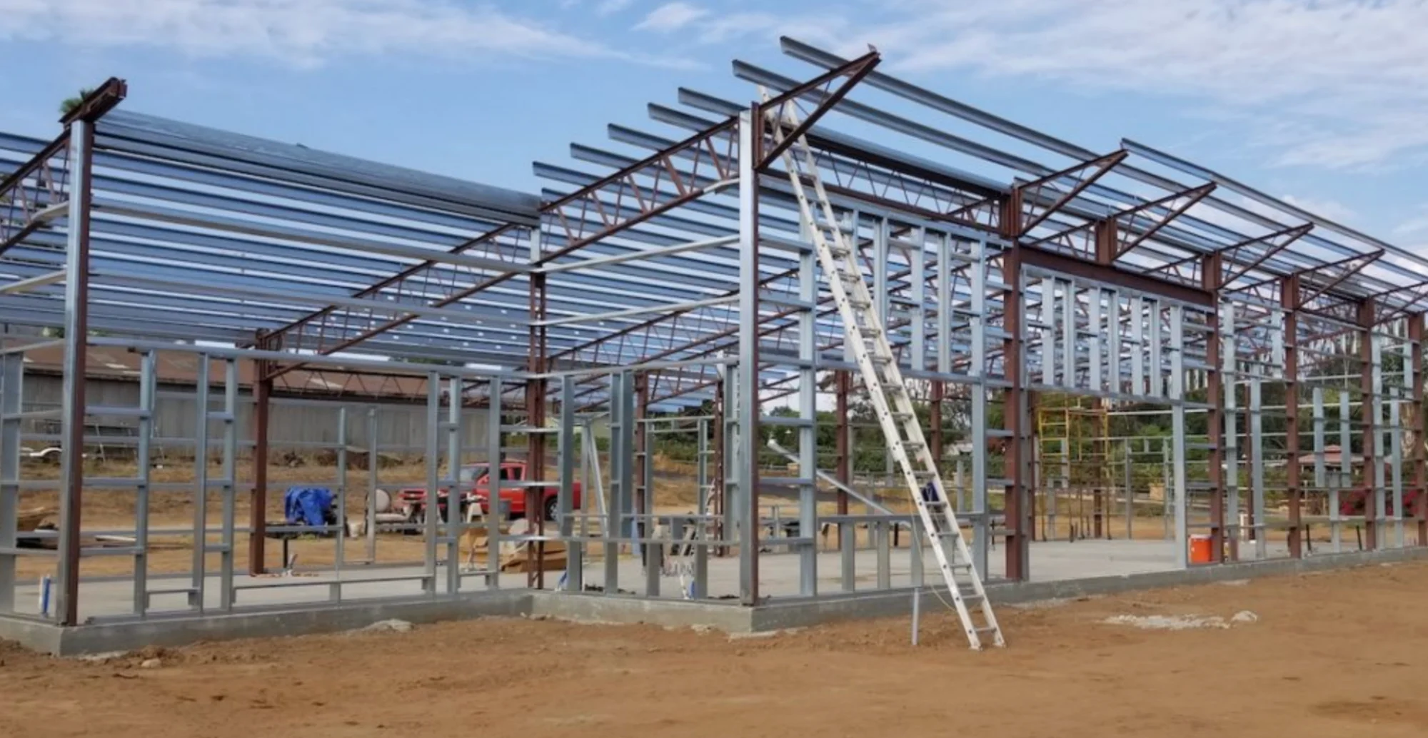 Steel barndo construction in North Carolina