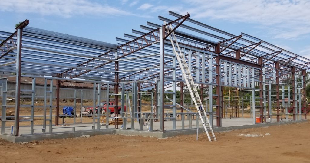 Barndominium steel frame in North Carolina